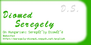 diomed seregely business card